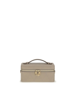Tory Burch Gray Calf Leather Bos Taurus Wallet