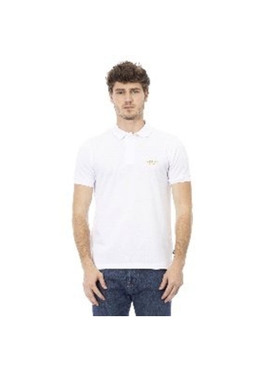 Baldinini Trend White Cotton Polo Shirt - M