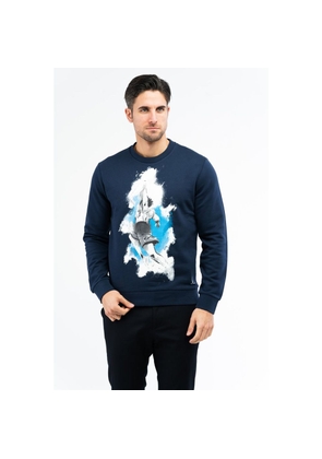 Bikkembergs Blue Cotton Sweatshirt - M