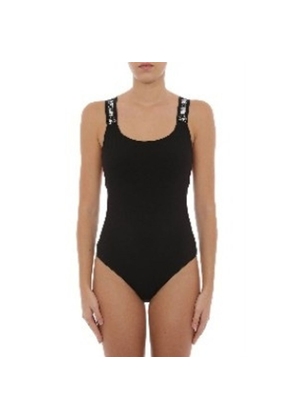 Moschino Black Cotton One-Piece Swimsuit - S