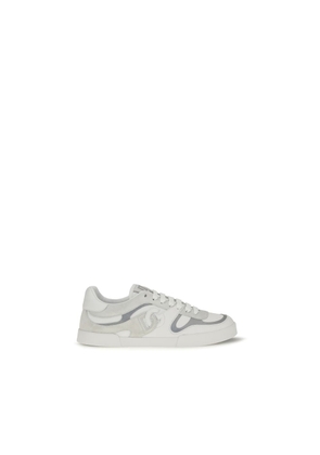 Dolce & Gabbana White Calf Leather Bos Taurus Low Top Sneakers - EU39/US6