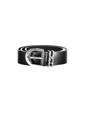 Calvin Klein Black Leather Women's Belt - 85 cm / 34 Inches