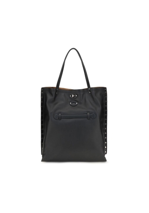 Zanellato Black Calf Leather Bos Taurus Shoulder Bag