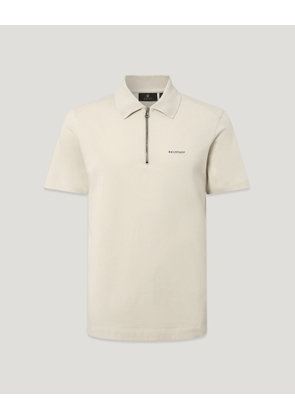 Belstaff Men's Alloy Polo Cotton Jersey Pale Stone Size 2xl