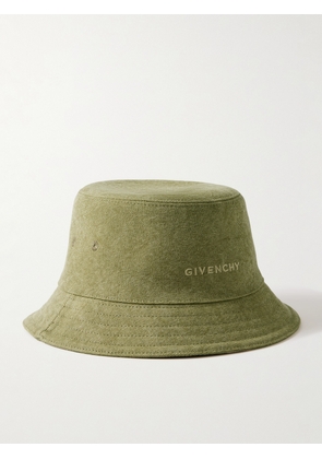 Givenchy - Logo-Embroidered Cotton-Canvas Bucket Hat - Men - Green - 57