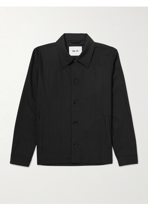 NN07 - Zander 10037 Pinstriped Recycled Woven Jacket - Men - Black - S