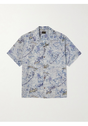 KAPITAL - Key West Camp-Collar Printed Linen Shirt - Men - Blue - 2