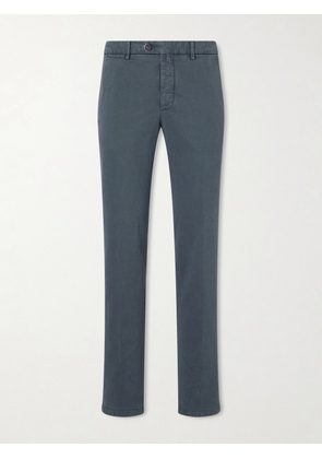 Kiton - Straight-Leg Lyocell-Blend Trousers - Men - Gray - IT 46