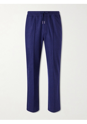 TOM FORD - Straight-Leg Pintucked Cashmere Sweatpants - Men - Blue - IT 46