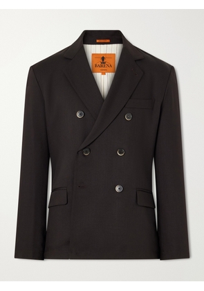 Barena - Double-Breasted Virgin Wool-Gabardine Blazer - Men - Brown - IT 46