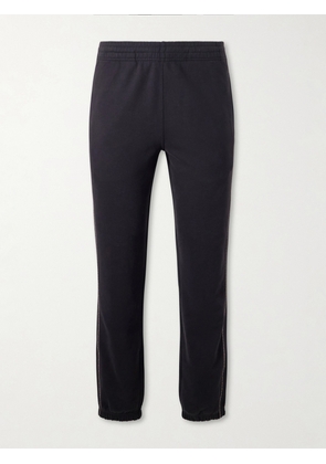 Burberry - Tapered Checked Cotton-Jersey Sweatpants - Men - Black - S