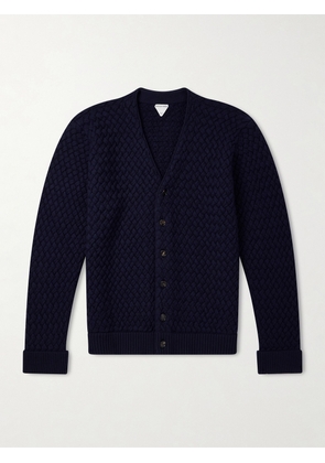 Bottega Veneta - Intrecciato Wool Cardigan - Men - Blue - M