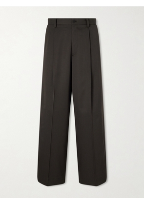 ssstein - Wide-Leg Wool Trousers - Men - Brown - S
