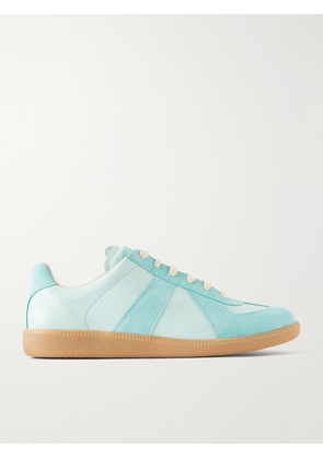 Maison Margiela - Replica Leather and Suede Sneakers - Men - Blue - EU 40