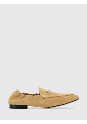 GUCCI Jordaan Suede Loafers with GG Monogram
