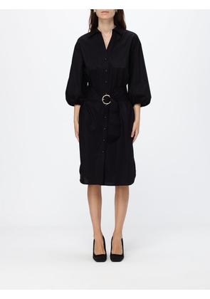 Twinset Cotton Midi Shirtdress with Puff Sleeves