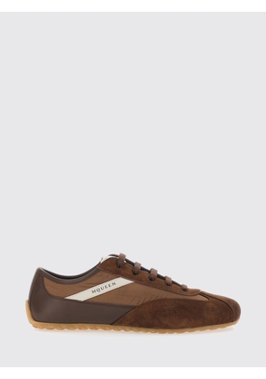 McQueen Boxe Low-Top Trainers in Calfskin and Nylon