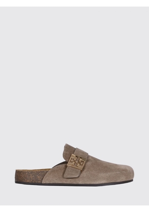 TORY BURCH Mellow Suede Mules with Double T Logo