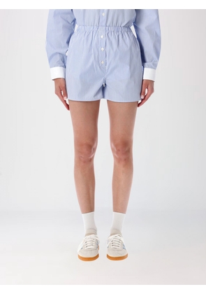 SPORTY & RICH Striped Cotton Boxer Shorts with Elasticated Waist