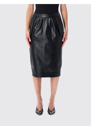 STELLA MCCARTNEY High-Waisted Midi Pencil Skirt in Smooth Synthetic Leather
