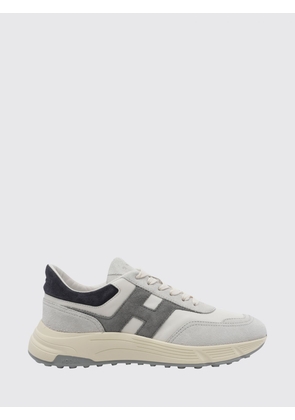 HOGAN Hyperlight Sneakers in Calfskin and Suede with Contrasting Logo
