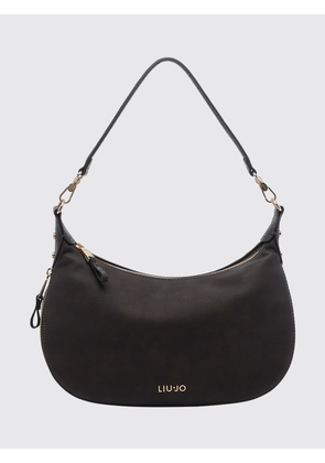 LIU JO Synthetic Leather Hobo Bag with Monogram and Removable Strap