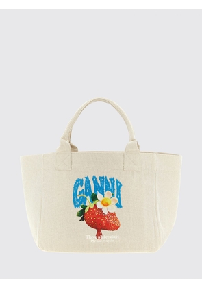 GANNI Shoulder Bag Woman color Beige