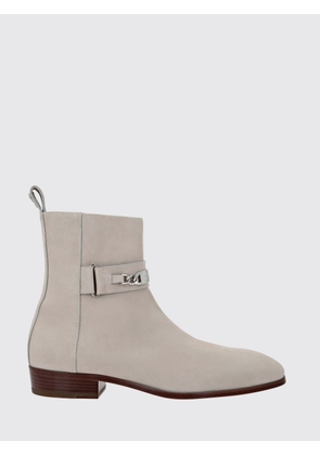PHILIPP PLEIN Suede Ankle Boots with Side Zip Closure