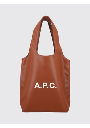 A. P.C. Small Ninon Tote Bag in Recycled Materials with Printed Logo