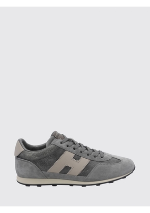 HOGAN H699 Sneakers in Calfskin and Suede with Notched Sole