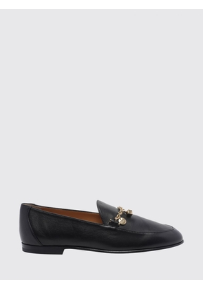 TOD'S Smooth Calfskin Loafers with Metal Mesh Charm