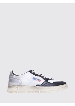 AUTRY Medalist Low Super Vintage Calfskin Sneakers with Worn Effect