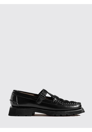 HEREU Soller Sport Woven Brushed Leather T-Bar Loafers