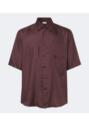 Saint Laurent Printed silk twill shirt