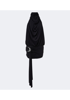De La Vali Vida draped jersey minidress
