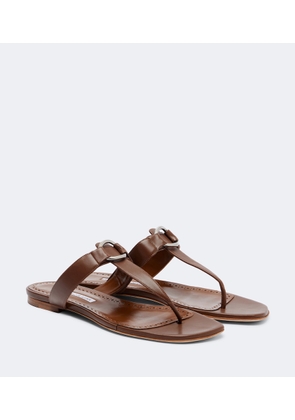 Manolo Blahnik Mionasan leather thong sandals