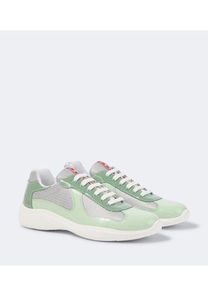 Prada Prada America's Cup leather-trimmed sneakers