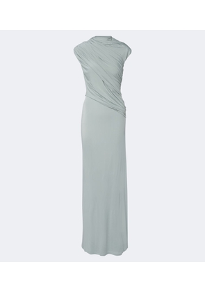 Tove Saffron draped jersey maxi dress