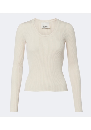Isabel Marant Selenie ribbed-knit silk and cotton sweater