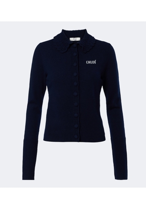 Chloe Logo wool cardigan