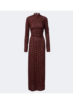 Stella McCartney Polka dot mesh maxi dress