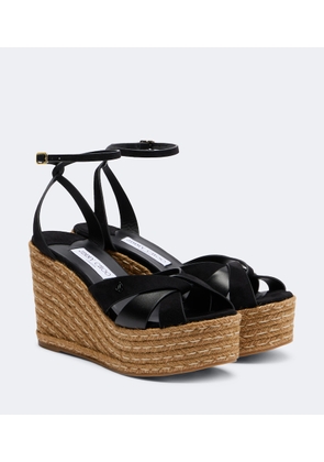 Jimmy Choo Korra suede wedge sandals