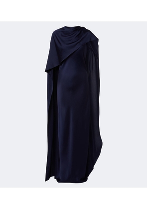 Simkhai Izel asymmetric caped satin gown