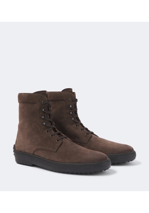 Tod's Suede lace-up boots