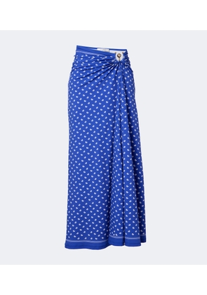 Christopher Esber Ruched Orbit bandana maxi skirt