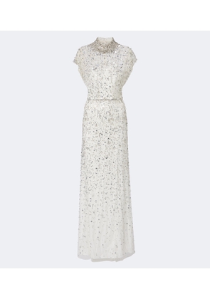 Jenny Packham Crystal Drop embellished gown