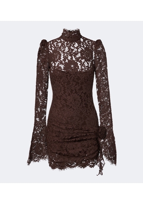 De La Vali Bodita cotton-blend lace minidress