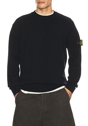 Stone Island Crew Neck in Navy Blue - Navy. Size S (also in M, L, XL/1X, XXL/2X).