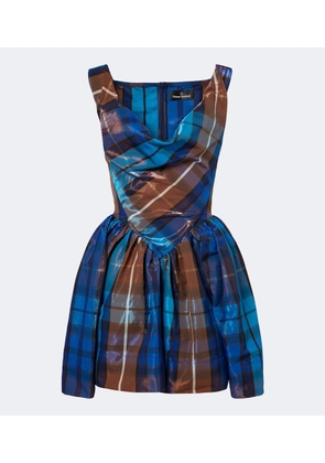 Vivienne Westwood Sunday checked twill minidress