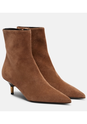 Khaite Bella suede ankle boots
